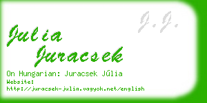 julia juracsek business card