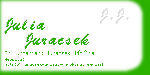 julia juracsek business card